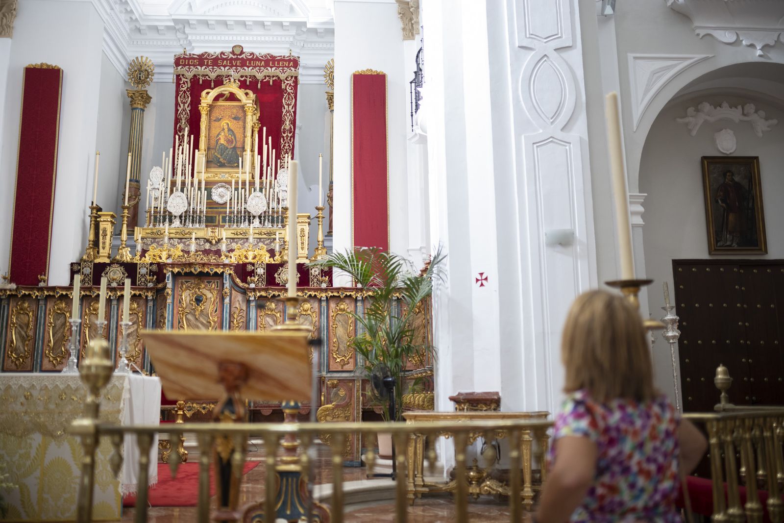 Imágenes de la salida de la Virgen de la Cinta desde la Catedral hacia el Santuario