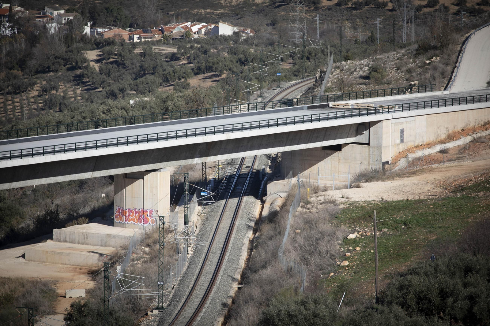 Así están las obras del tramo de Riofrío de la Variante de Loja después de nueve meses en obras