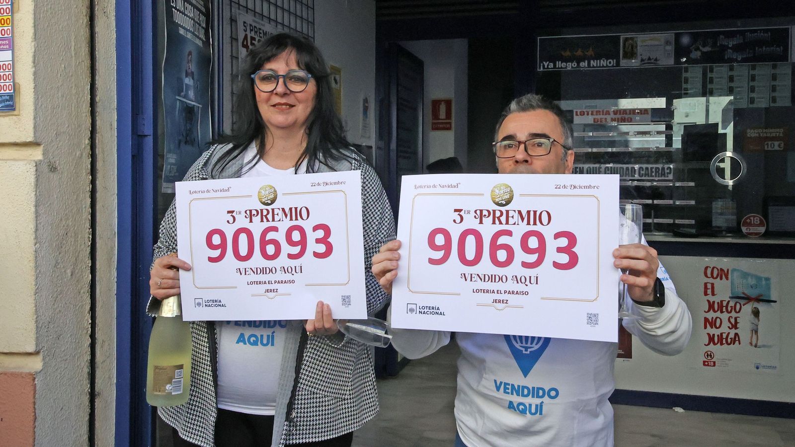 El Paraíso vuelve a dar premio en la Lotería de Navidad 2025