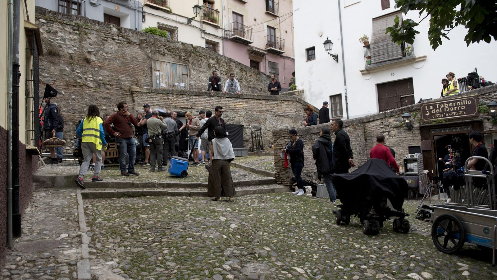 Uno de los rodajes realizados en el Albaicín.
