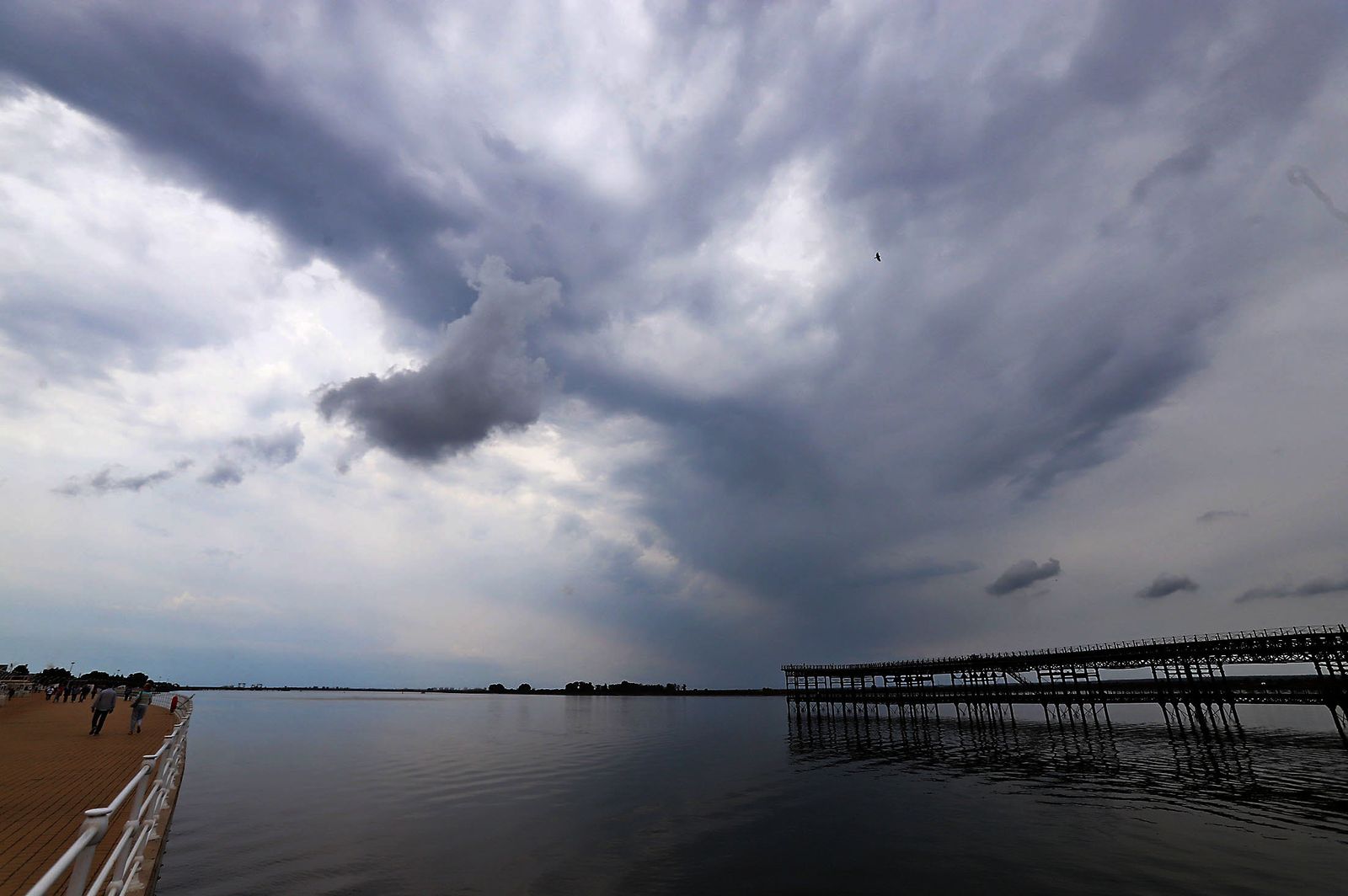 La lluvia en la jornada de domingo en Huelva