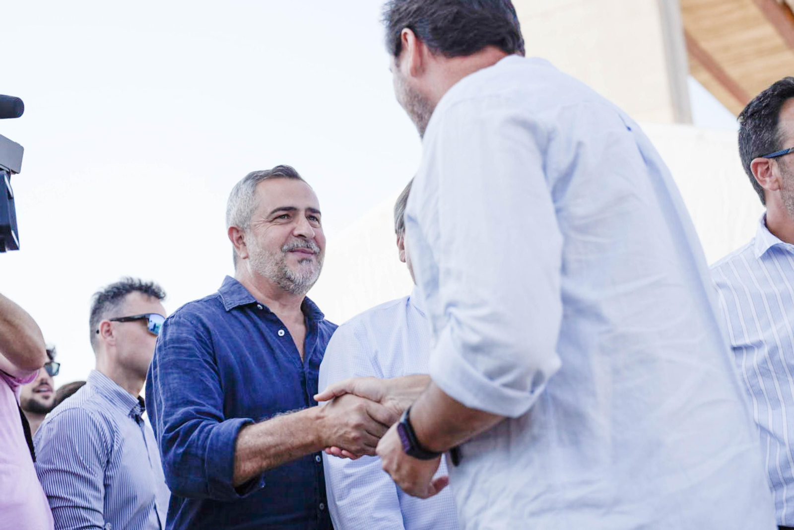 Los ministros Félix Bolaños y Óscar Puente visitan el viaducto de los Feos de Almería