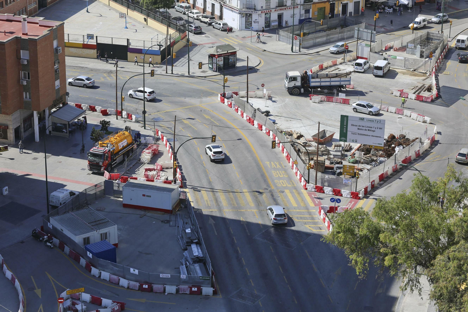 Fotos de los restos arqueológicos encontrados en la obra del Metro de Málaga