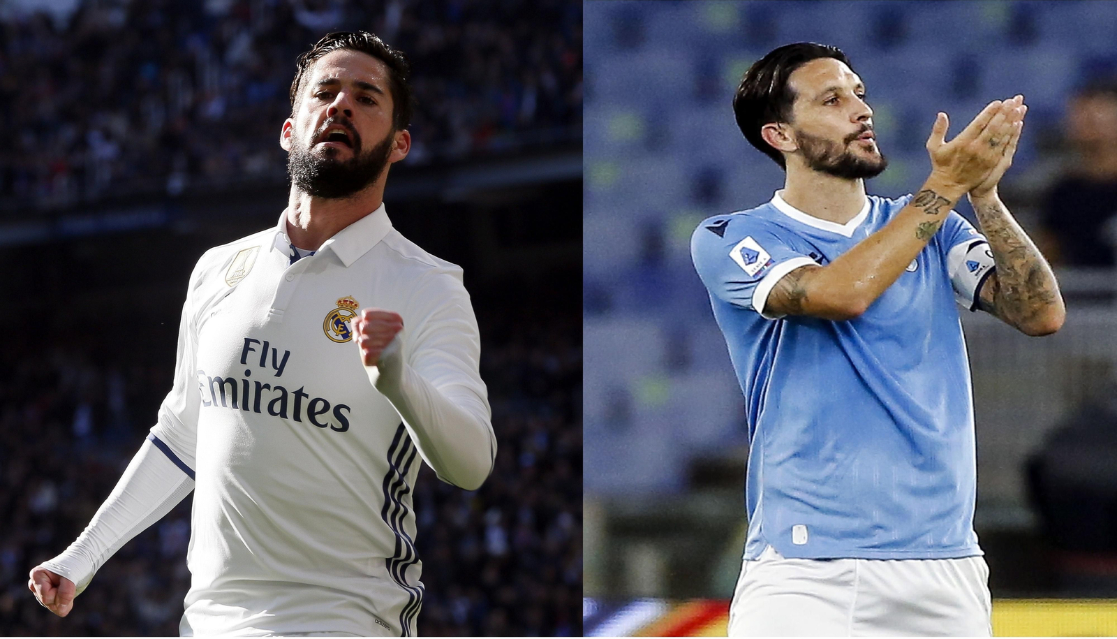 Isco y Luis Alberto, con el Real Madrid y la Lazio.