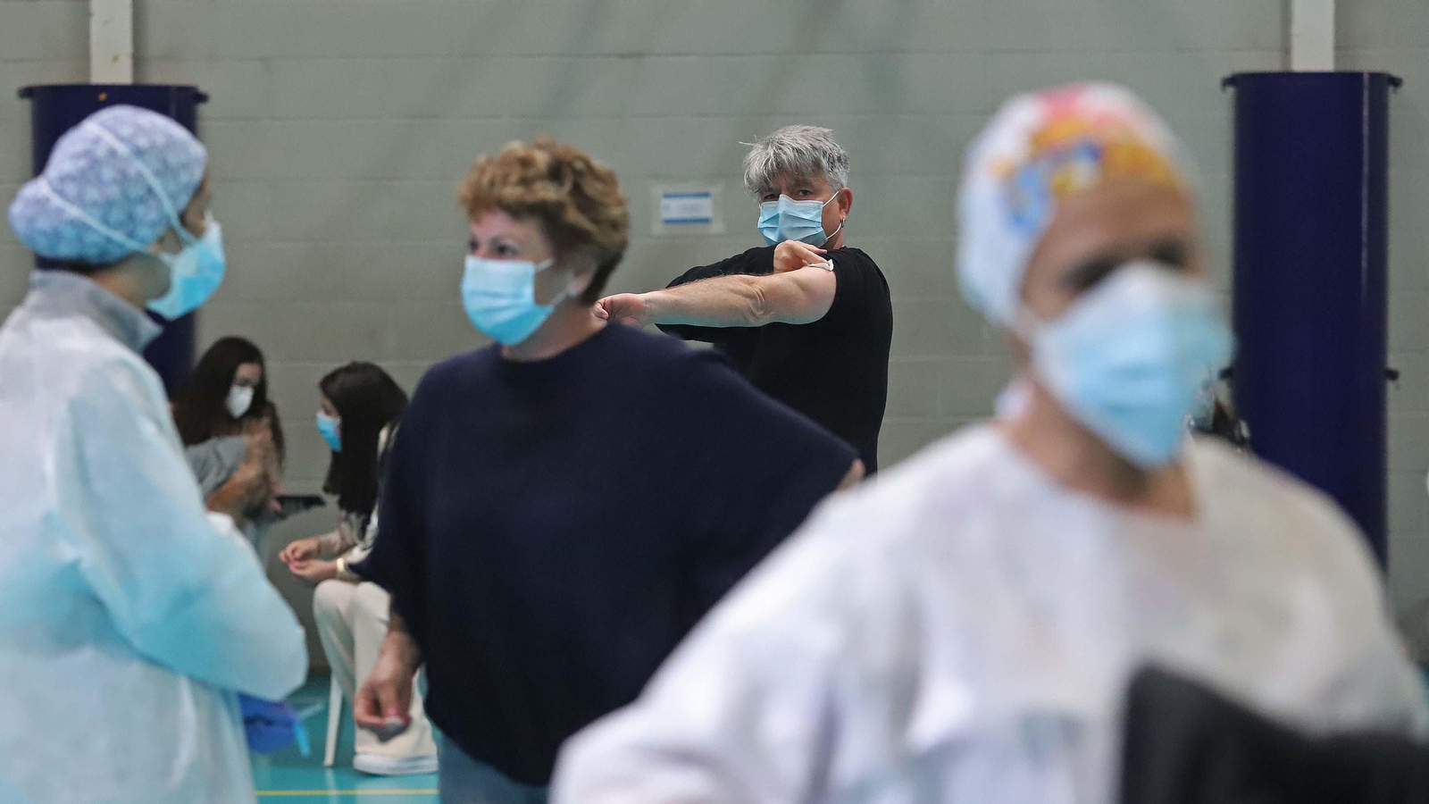 Vacunación de profesores en Algeciras