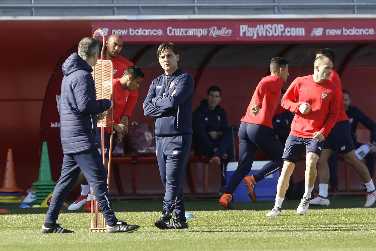 El preparador italiano del Sevilla, Vincenzo Montella.