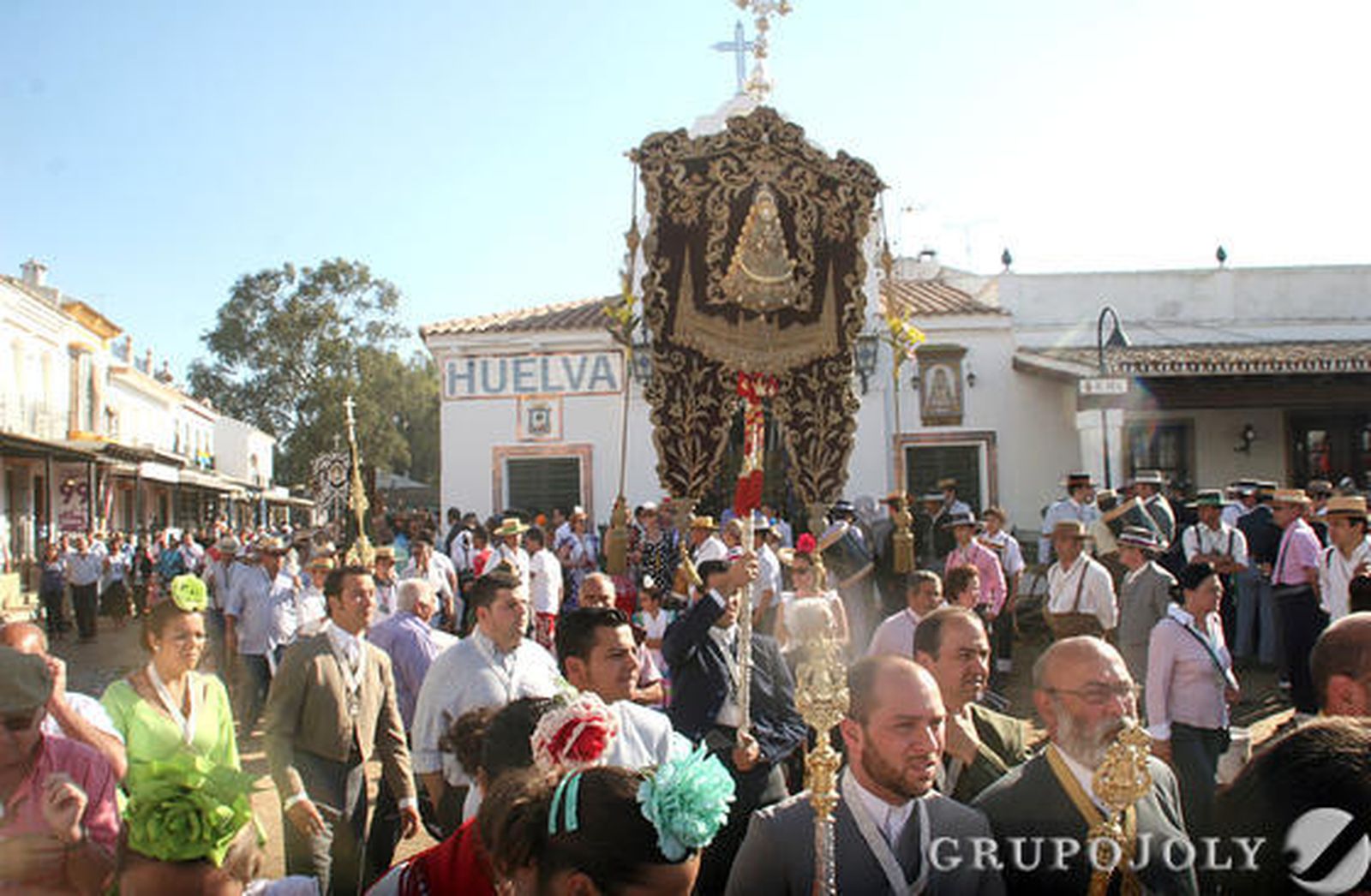 Las imágenes de la misa de romeros