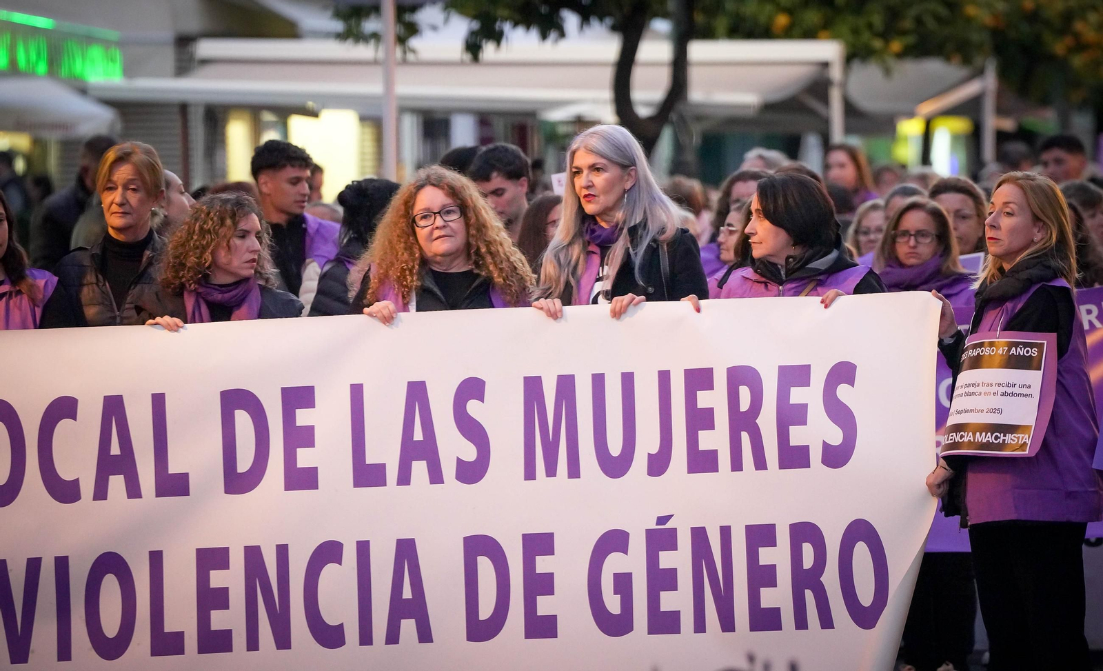 Manifestación por el 25-N en Jerez