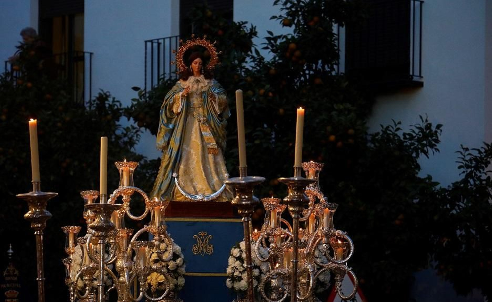 La Virgen de la Inmaculada, durante la procesión del año pasado.