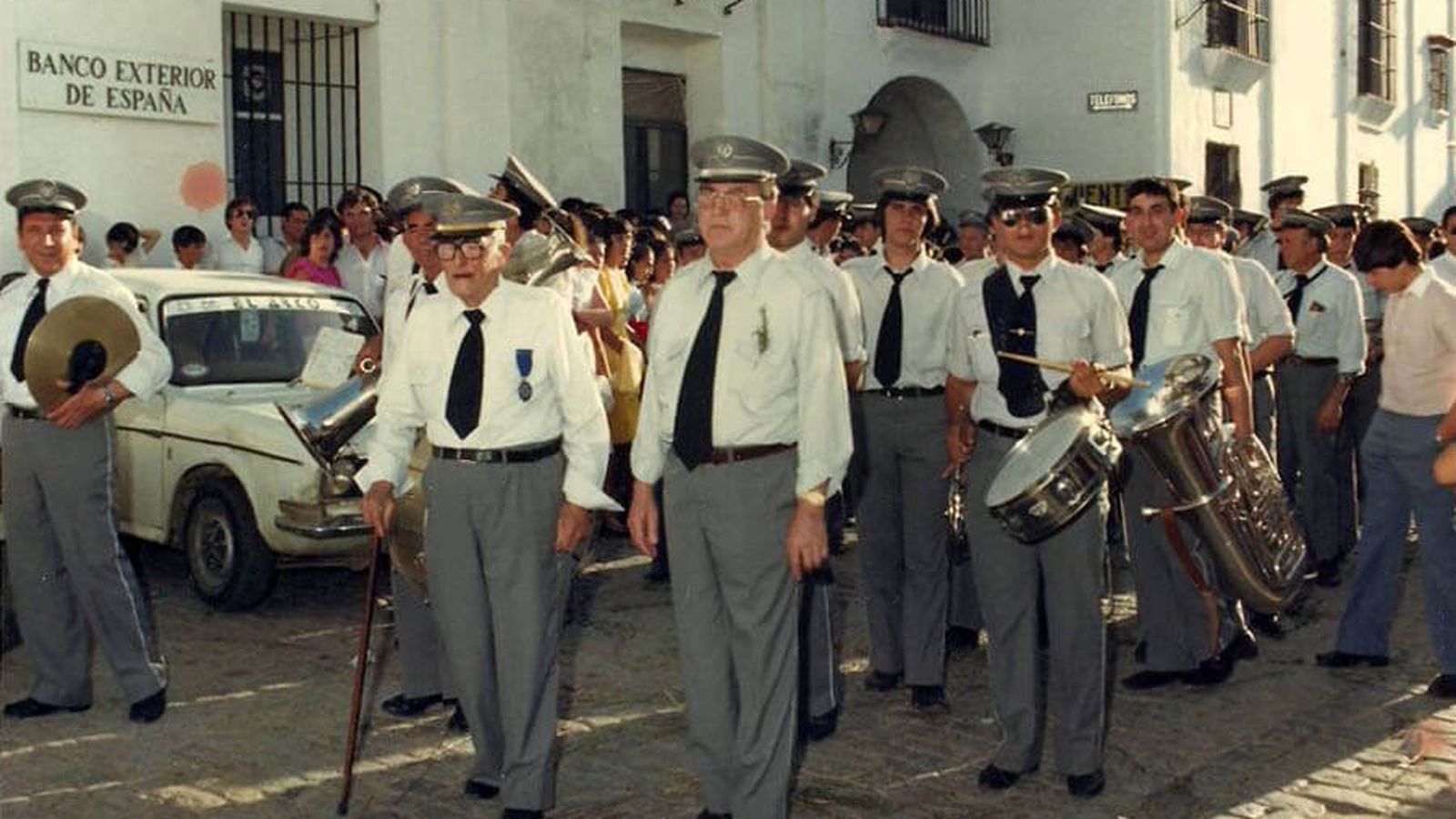 La Oliva de Salteras en una fotografía de hace décadas