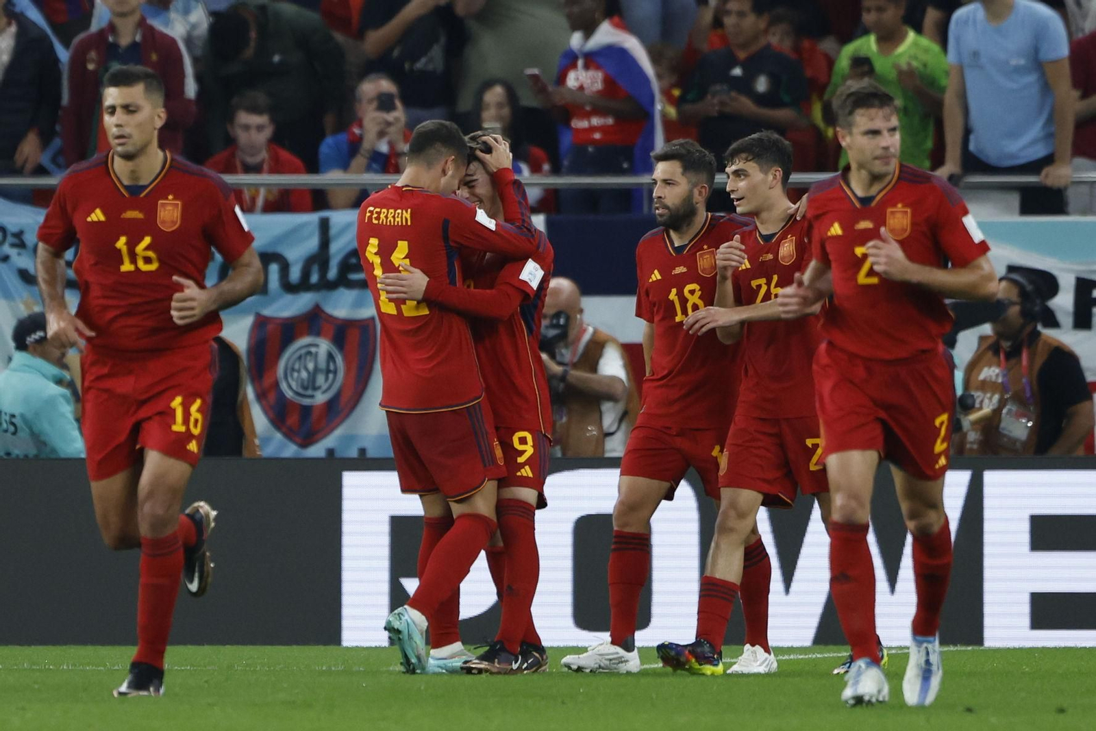 Las imágenes del España - Costa Rica en el Mundial de Qatar