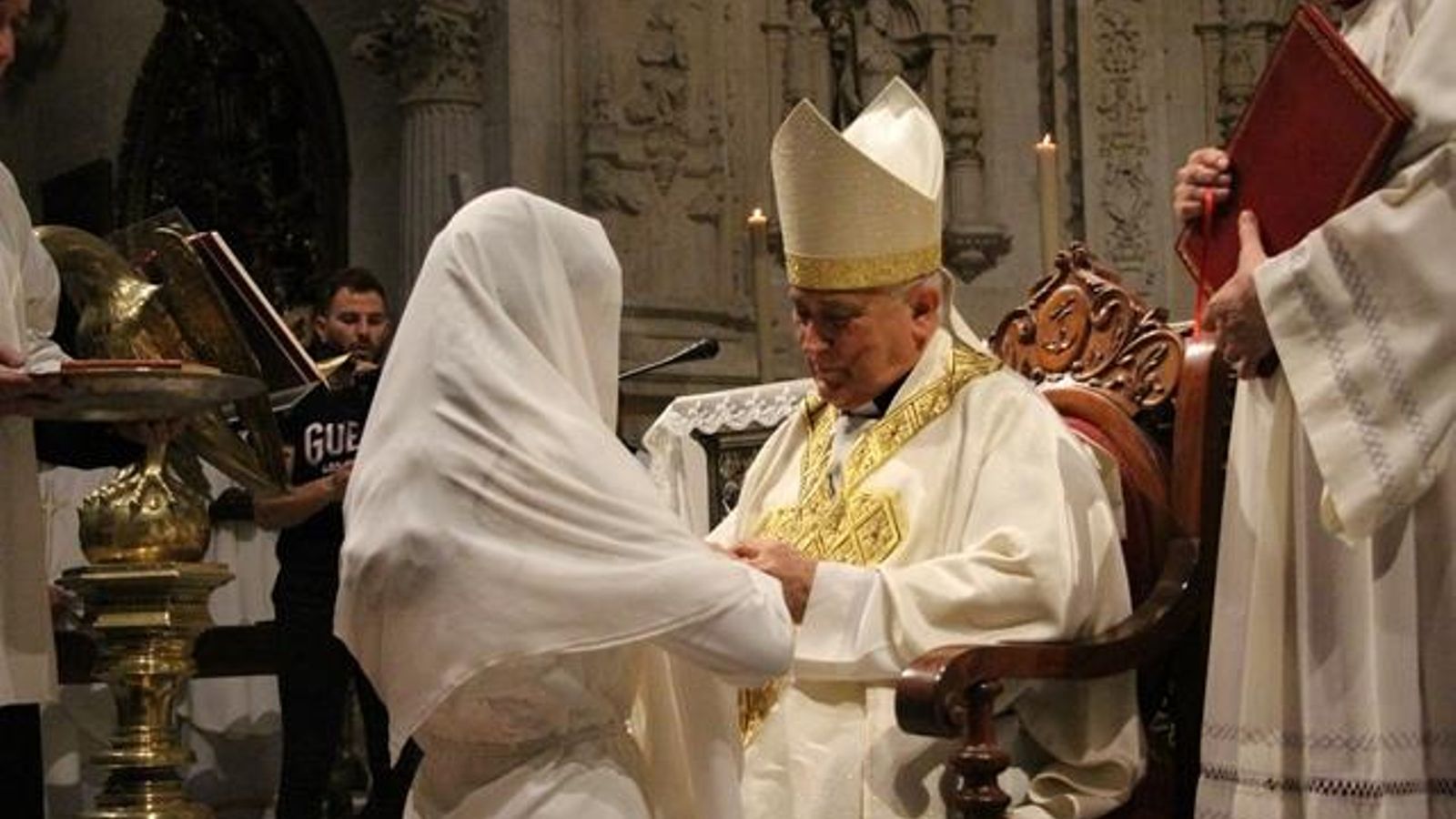 Elisa Heredia durante la ceremonia.