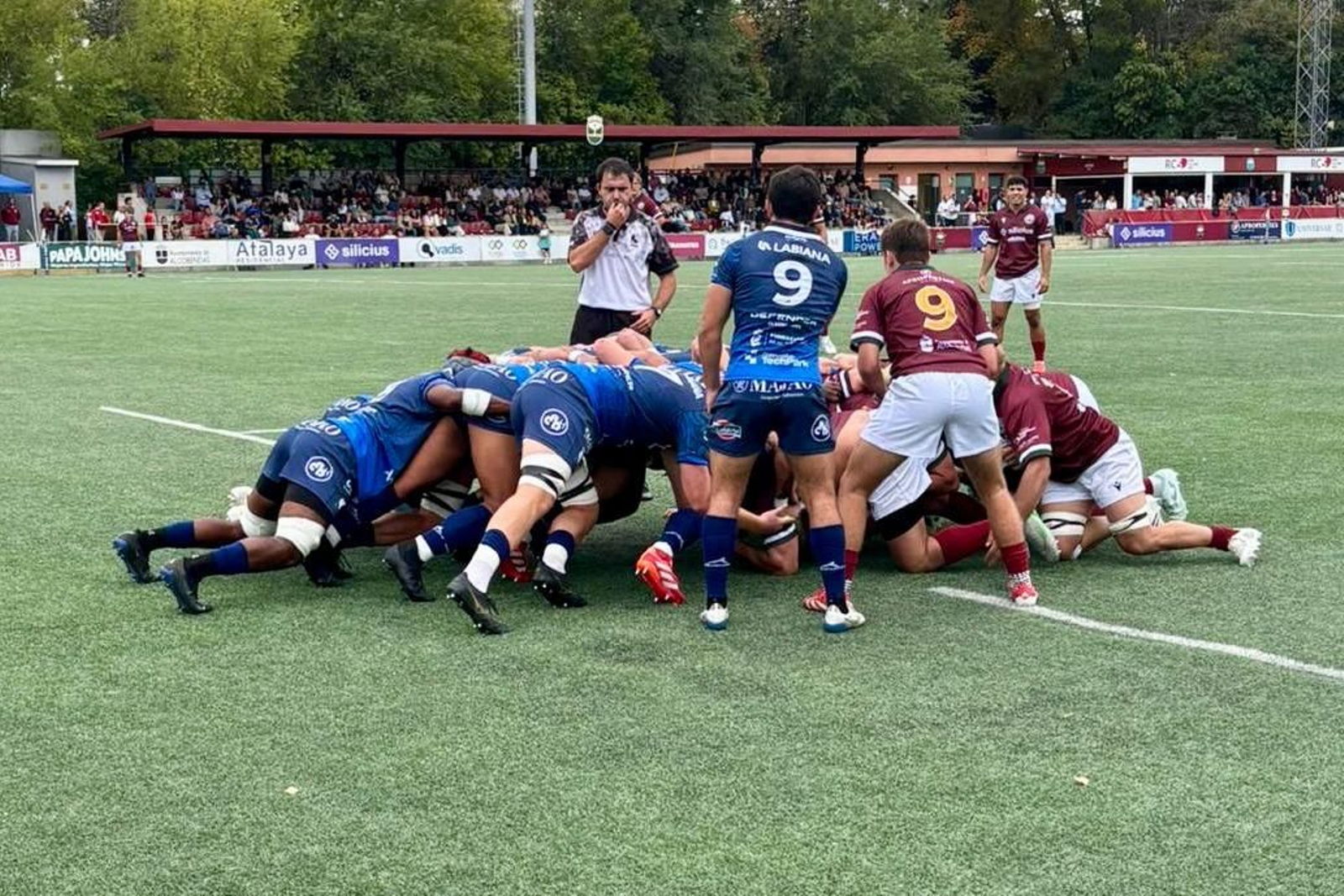 Melé con intruducción para el Silicius Alcobendas en el primer partido de la temporada.