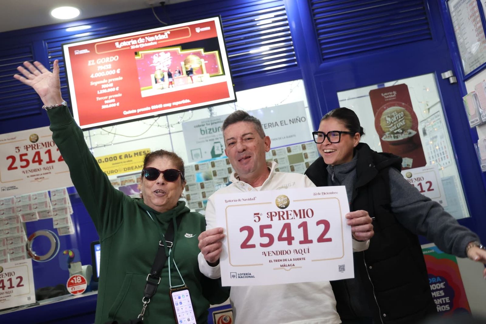 Así ha vivido una ganadora el Quinto Premio de Vialia, en Málaga