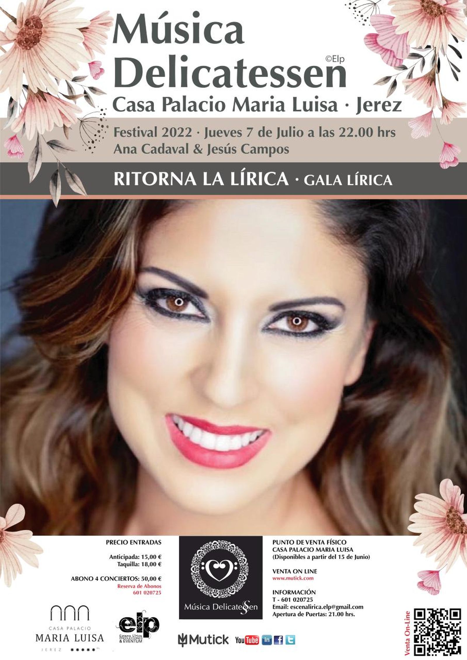 Ana Cadaval abrirá este jueves el Festival Música Delicatessen en Jerez