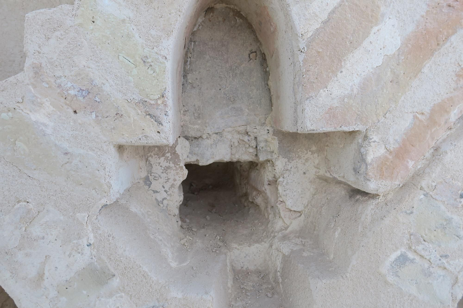 Un mechinal en la cara norte.