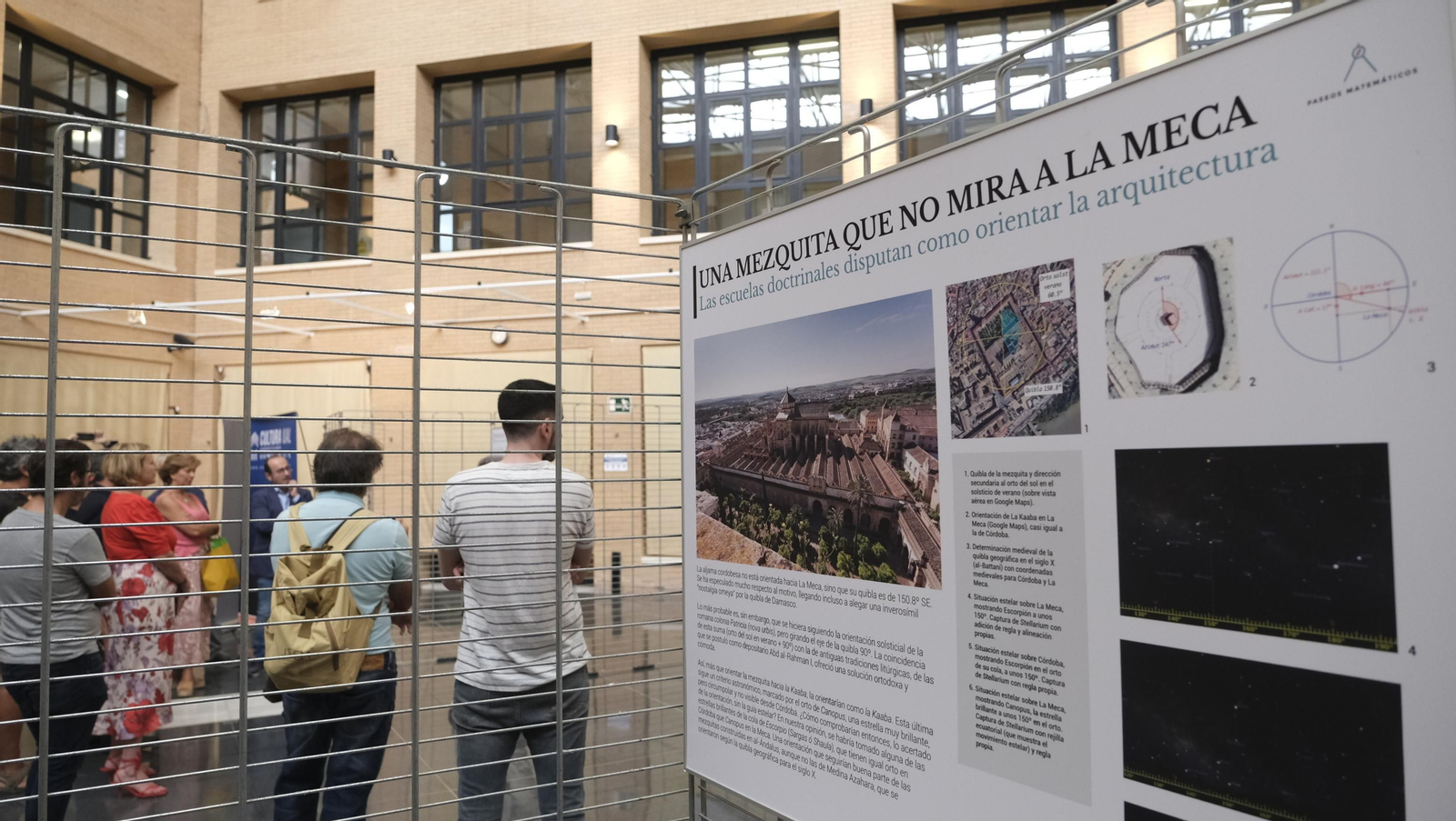 Imágenes de la inauguración de la exposición 'Paseo Matemático Al-Ándalus' en la Universidad de Almería