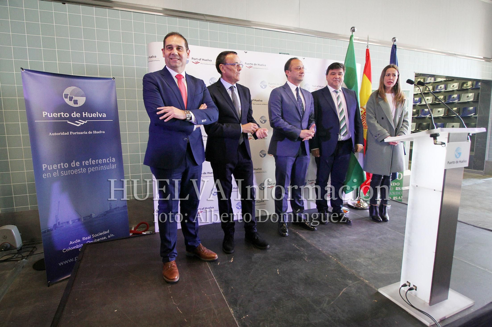 Inauguración de la Nueva Lonja del Puerto de Huelva, en imágenes