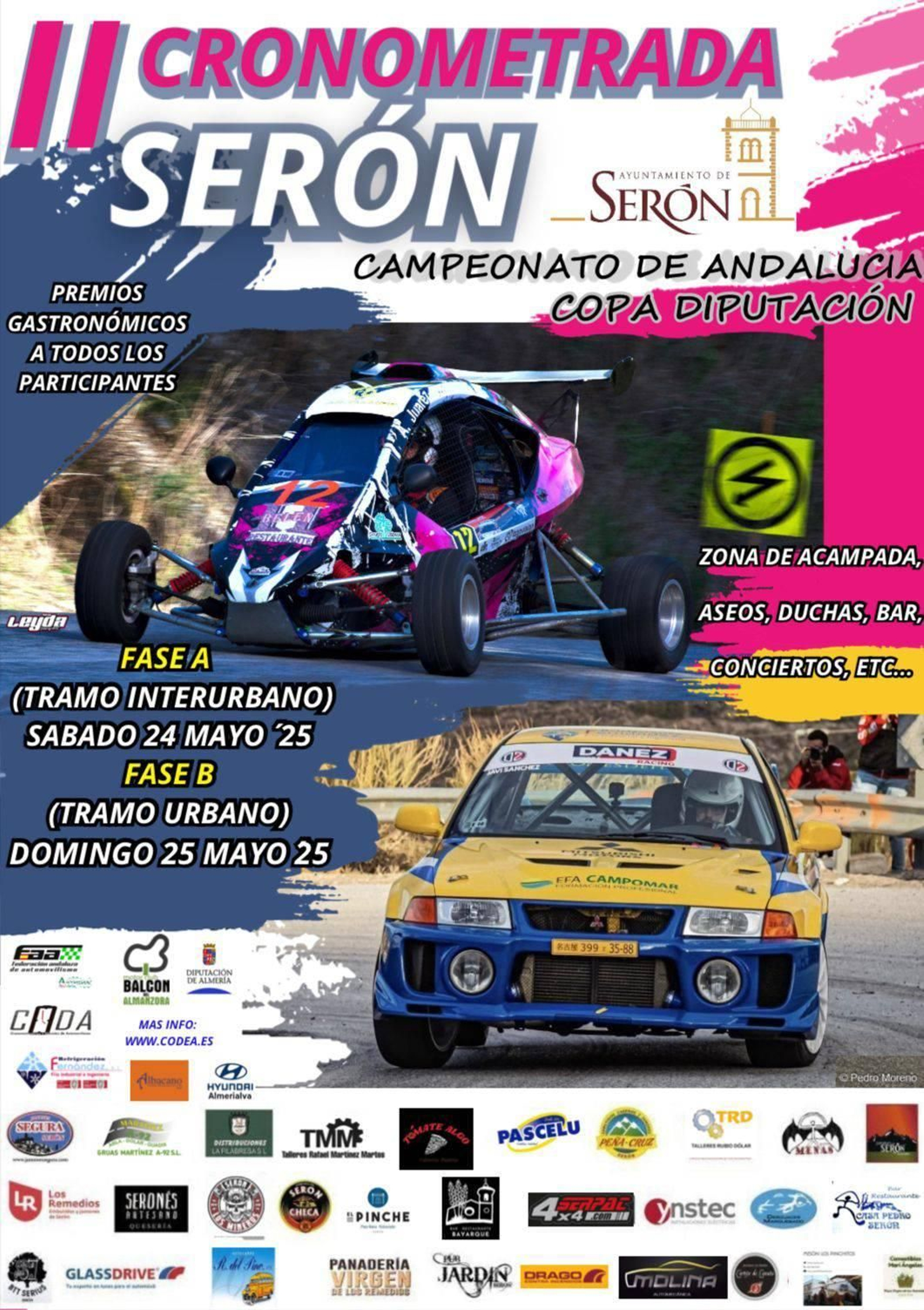 Cartel oficial de la II Cronometrada al Castillo de Serón.