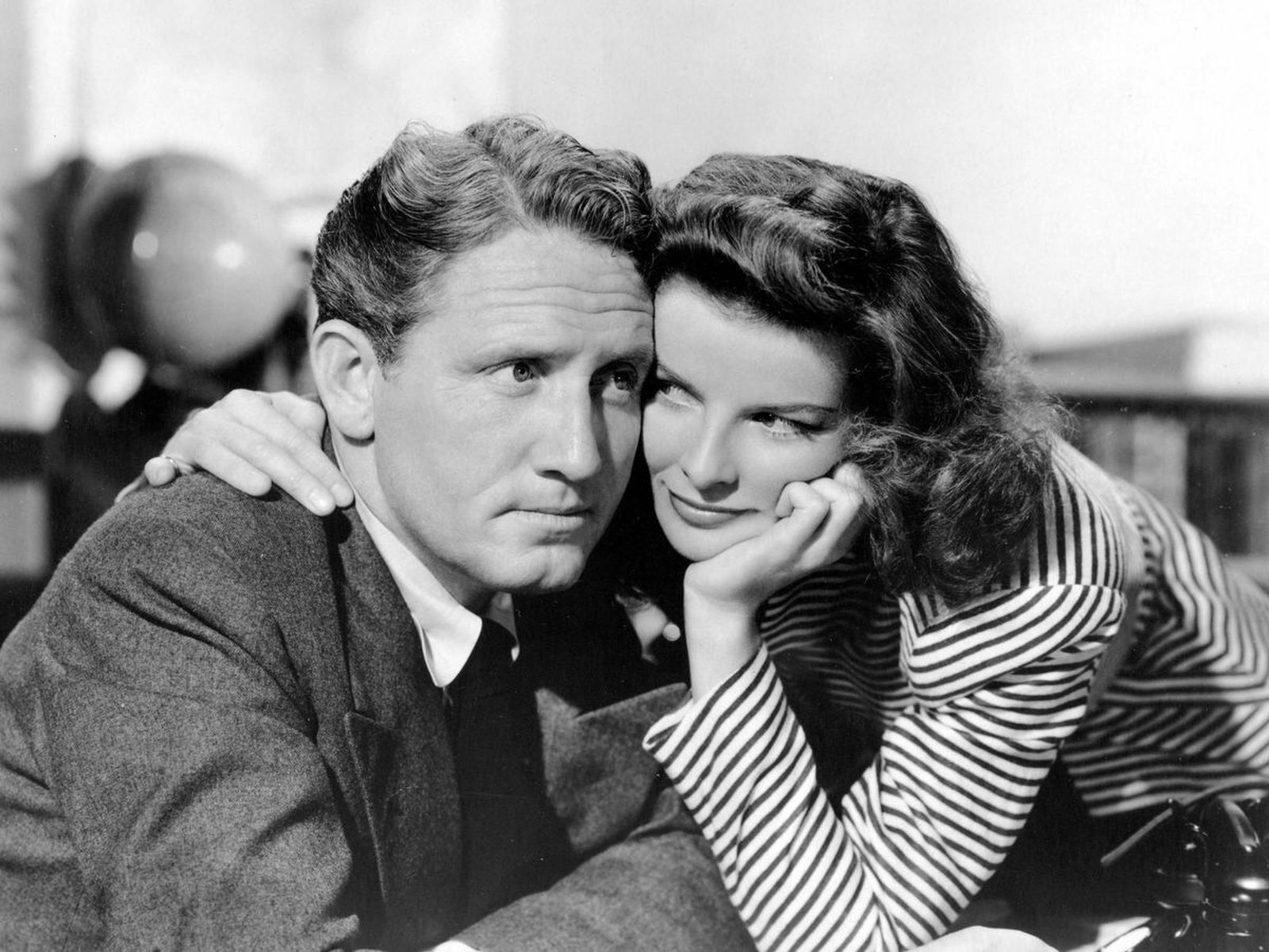 Spencer Tracy y Katharine Hepburn.