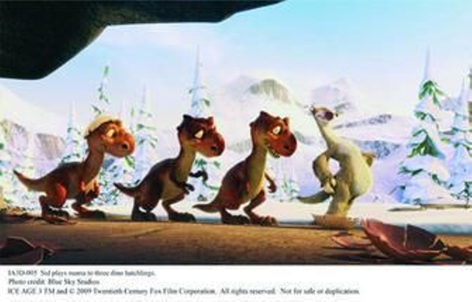 Los personajes de 'Ice Age' se enfrentan a los dinosaurios en su nueva aventura