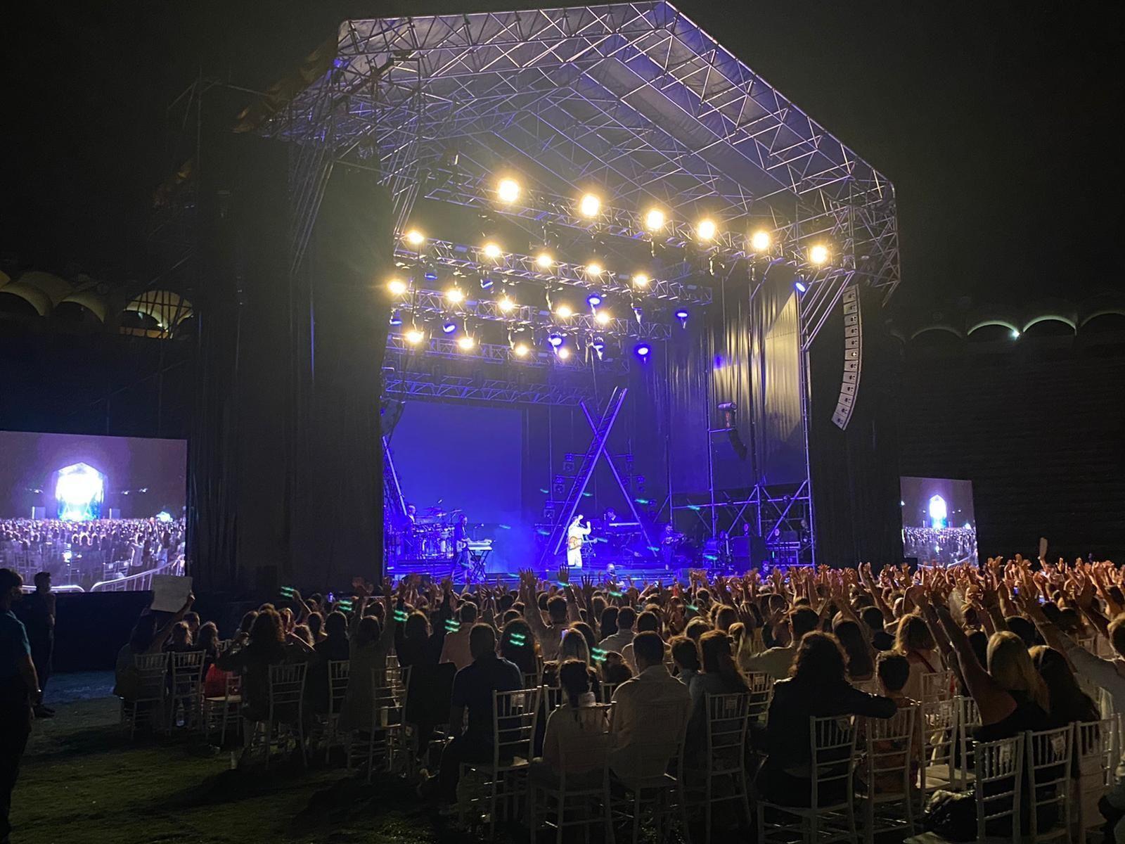 Concierto de Camilo en la plaza de toros de Las Palomas