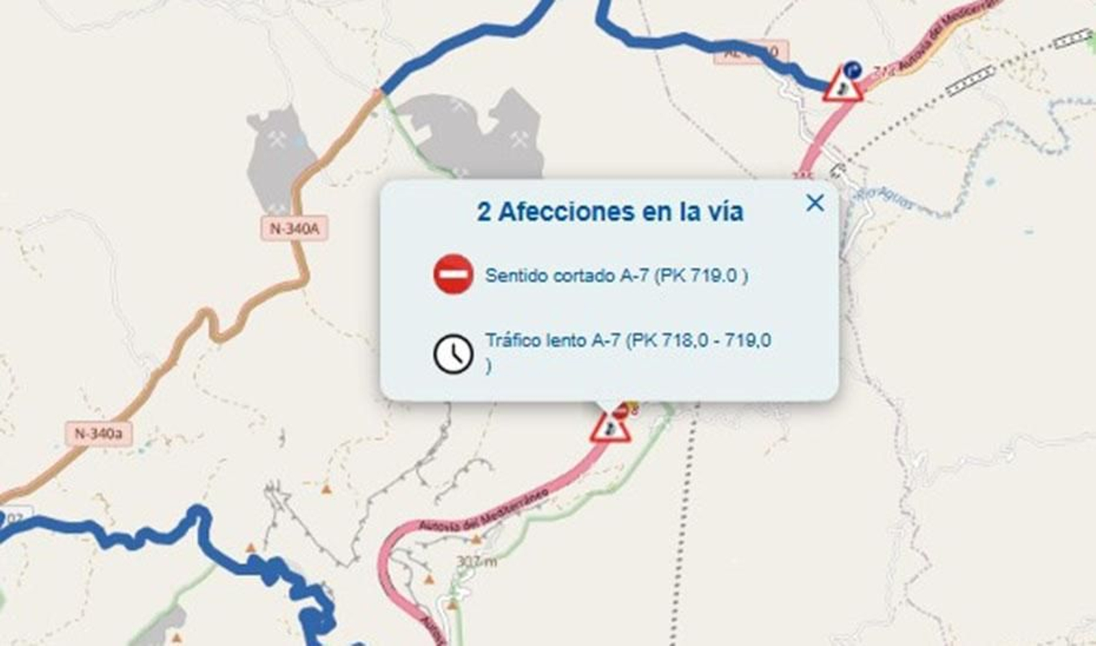 El accidente ha tenido lugar en la A-7 en Sorbas.