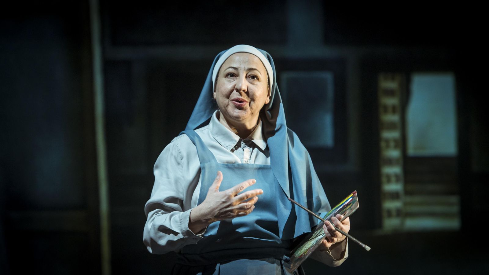 Carmen Machi, durante un momento del montaje de 'La autora de Las Meninas'.