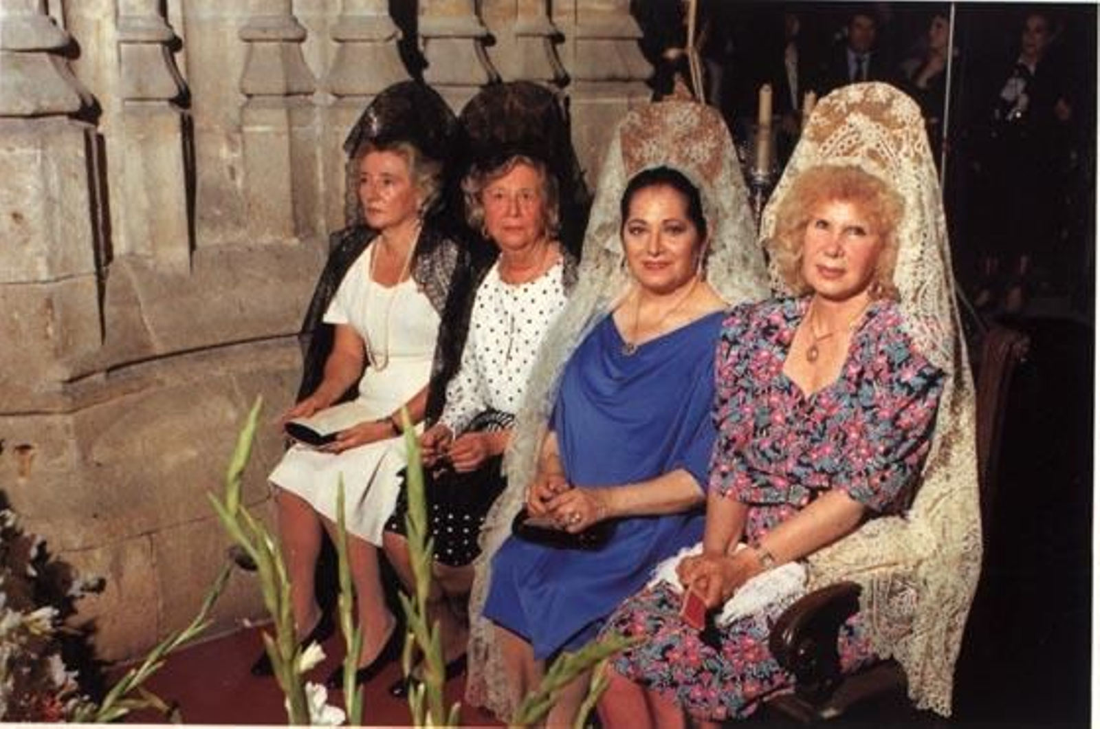 Cayetana de Alba vestida de mantilla.