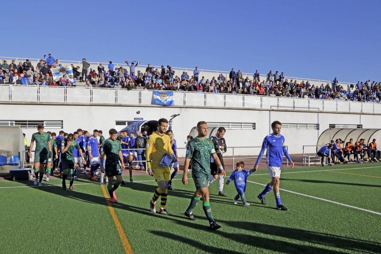 Partido entre Xerez CD y Betis Deportivo en Complejo Deportivo La Granja