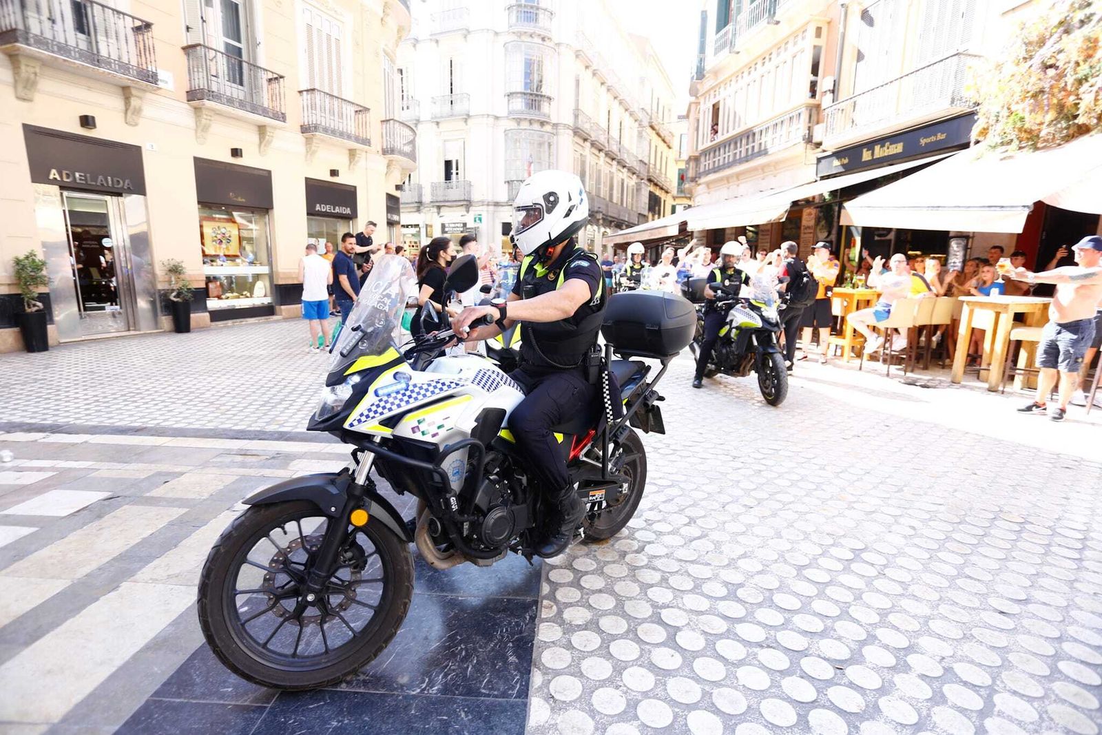 Las fotos de los hinchas del Rangers de Glasgow en Málaga