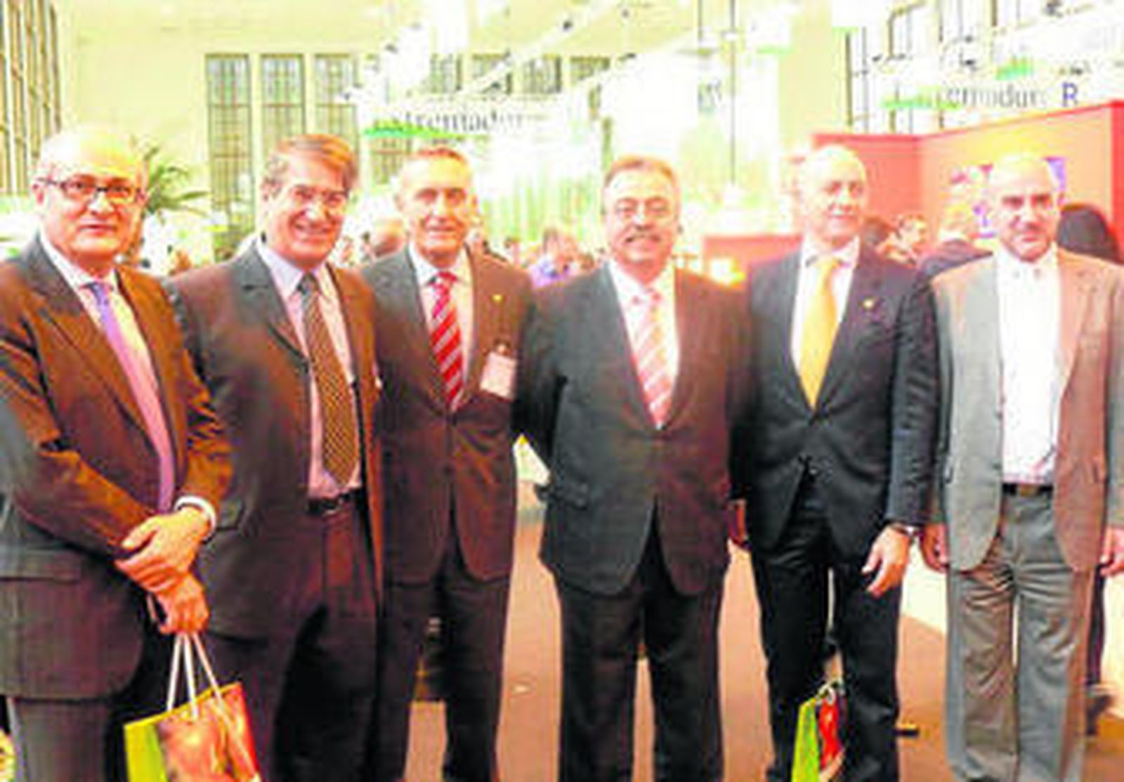 Juan Cantón, con la delegación de la Cámara de Comercio de Almería.