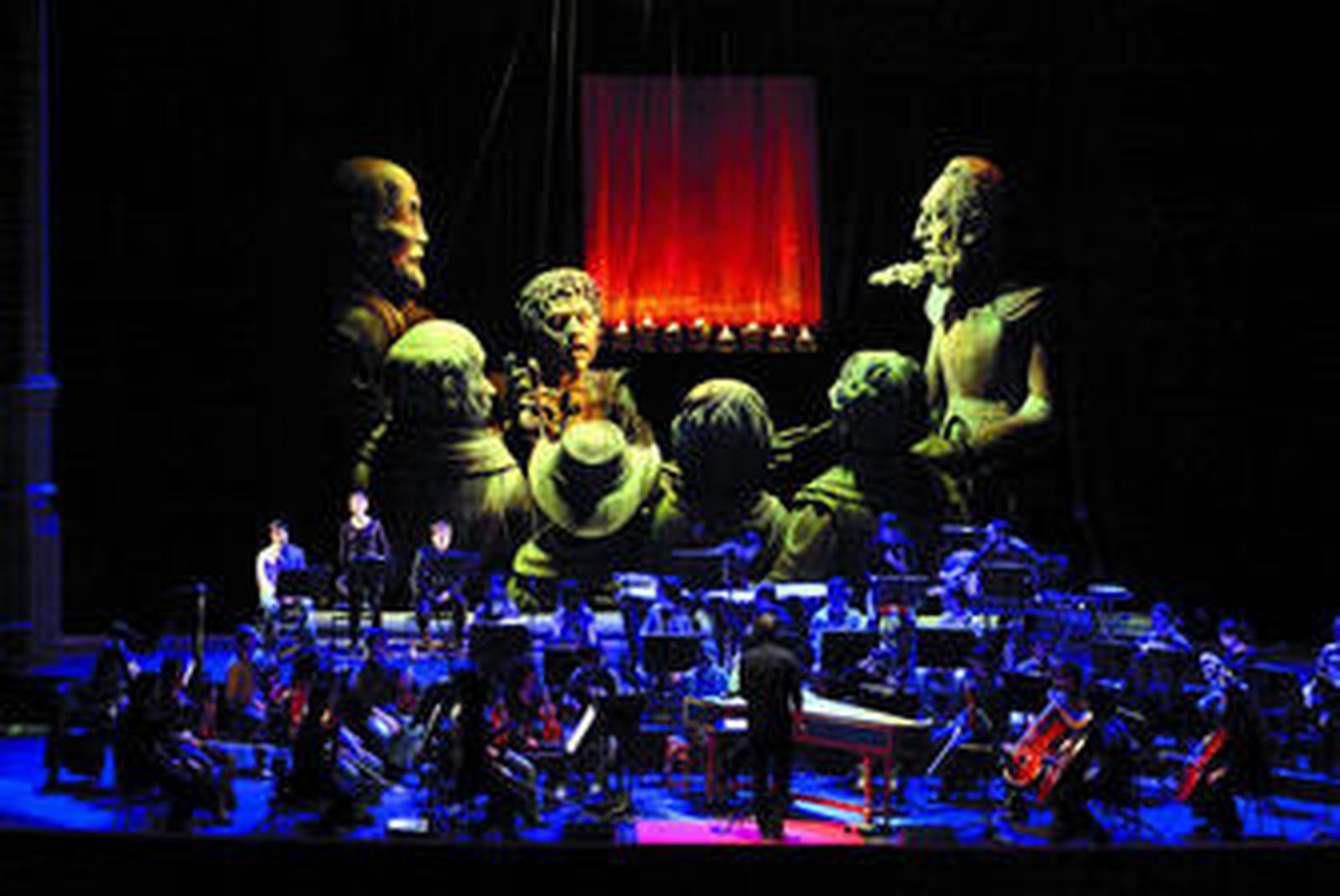 Estreno del 'Retablo de Maese Pedro' en el Liceo de Barcelona.