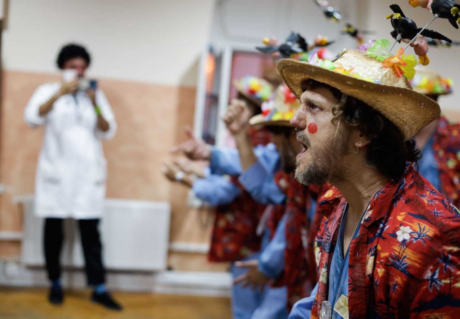 El ambiente en los camerinos del teatro