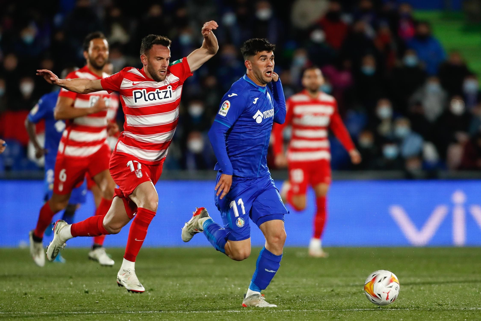 Un partido anterior jugado por el Granada en Getafe