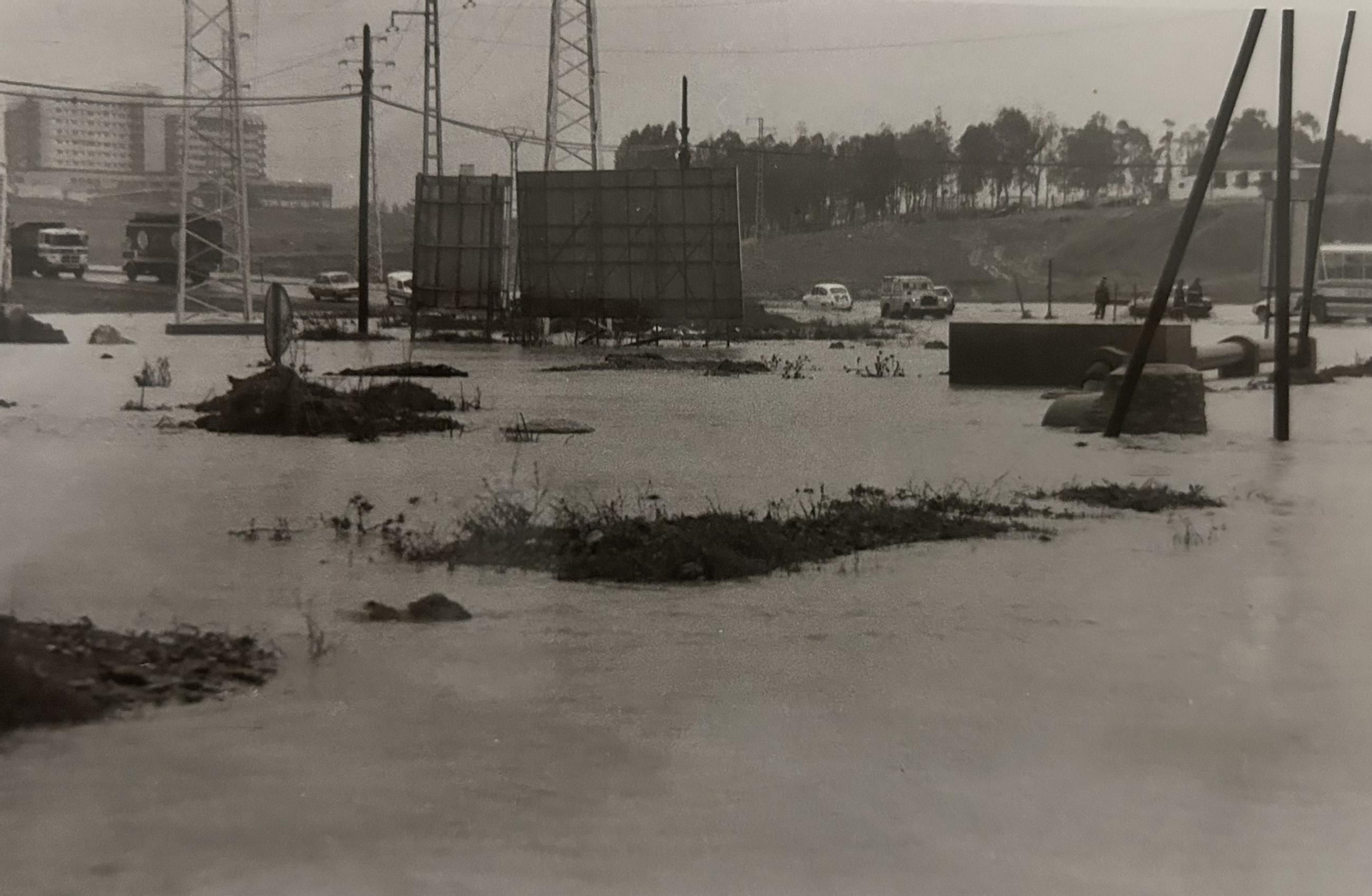 Efectos del temporal e inundaciones de enero de 1996 en Huelva.