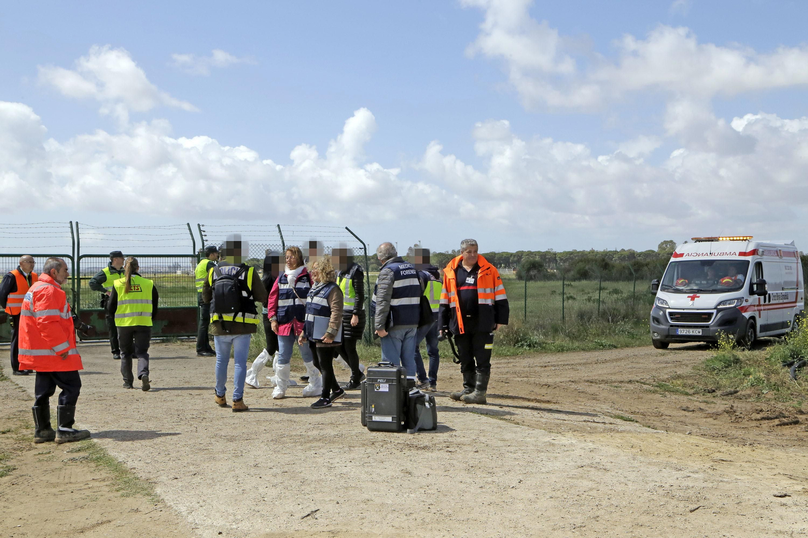Simulacro de accidente aéreo en el aeropuerto de Jerez