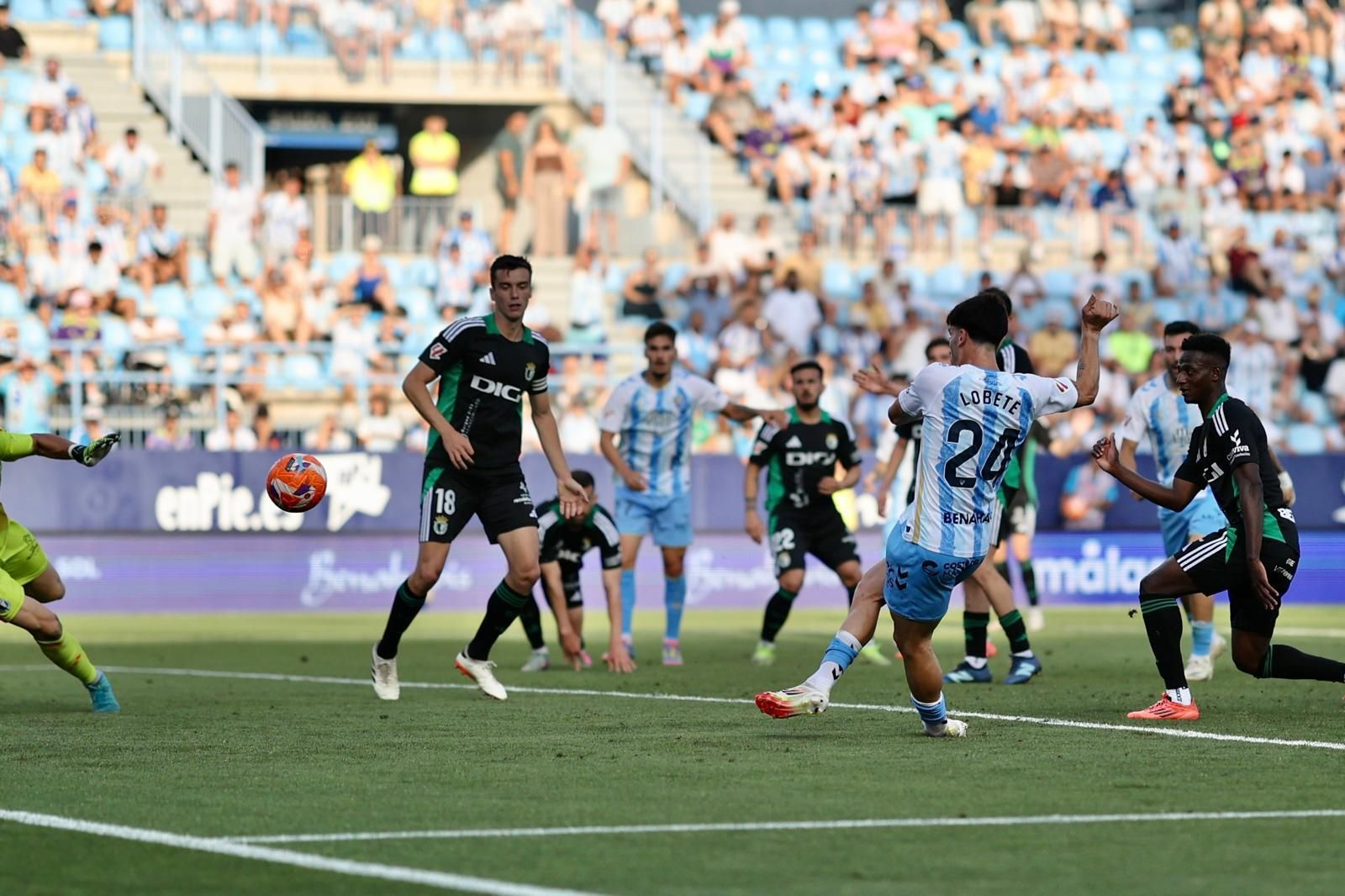 Lobete, al marcar al Burgos