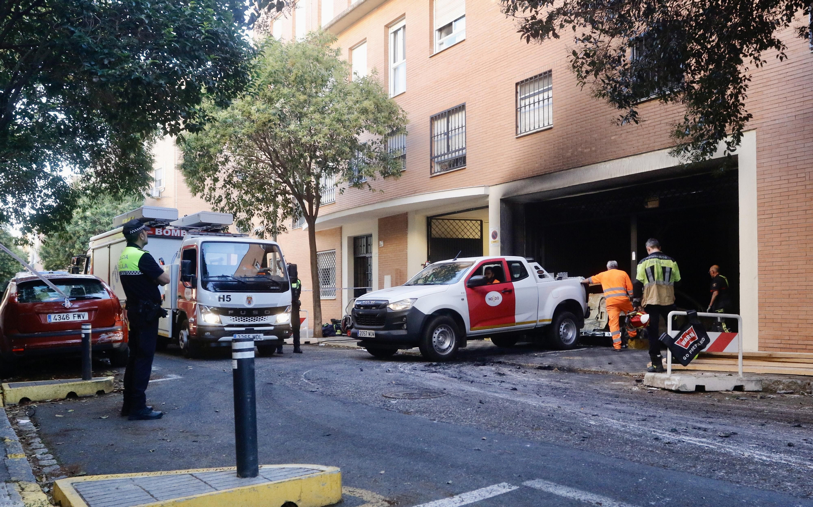 Incendio en Pino Montano