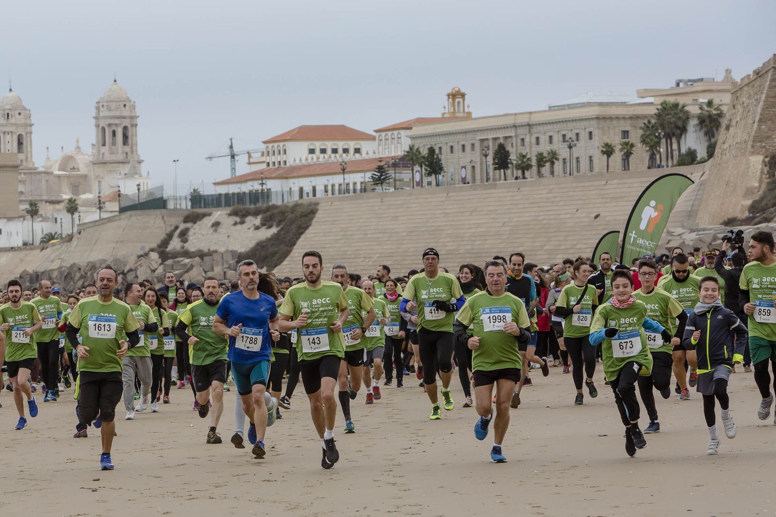 Imagen de la última carrera contra el cáncer organizada en Cádiz.