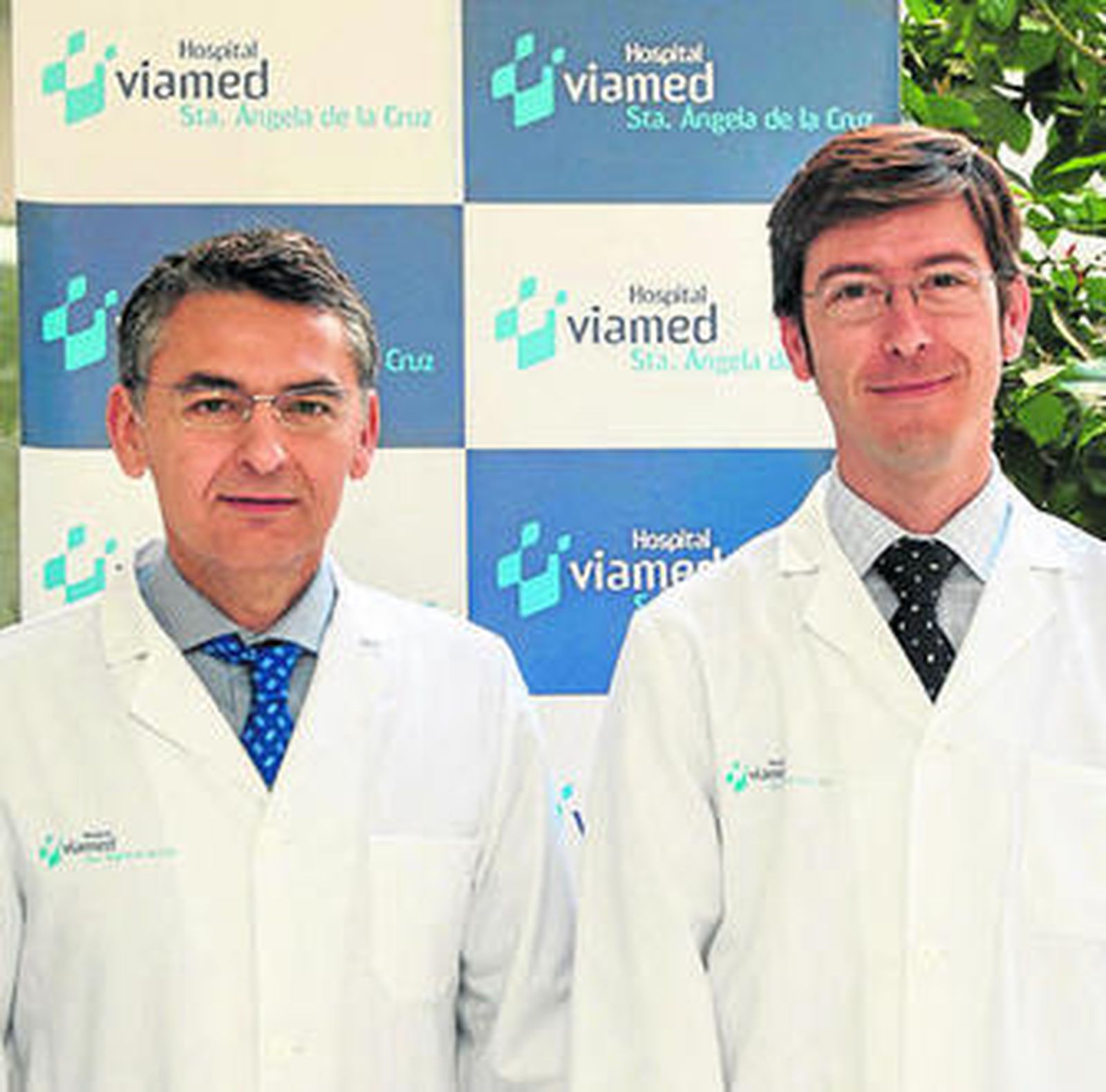 Los doctores Manuel Blanco y Óscar Cáceres.