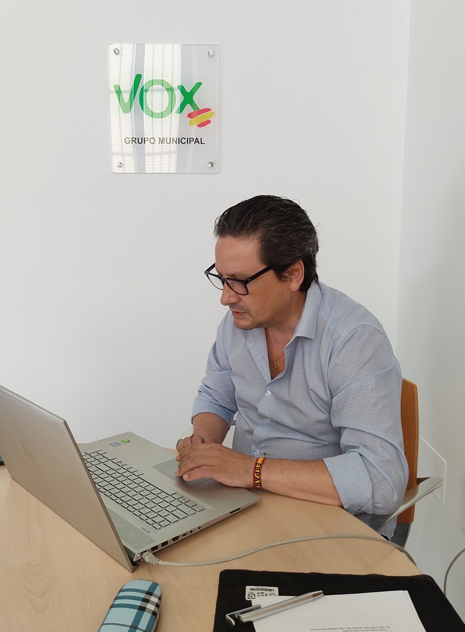 Juan Carlos Sanz, portavoz del grupo municipal de Vox.