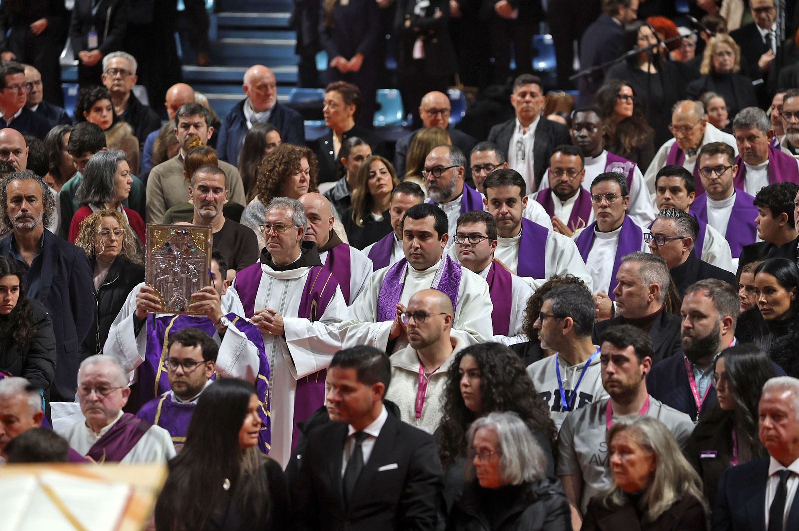 Fotografías de la misa funeral por las víctimas del accidente de tren en Adamuz
