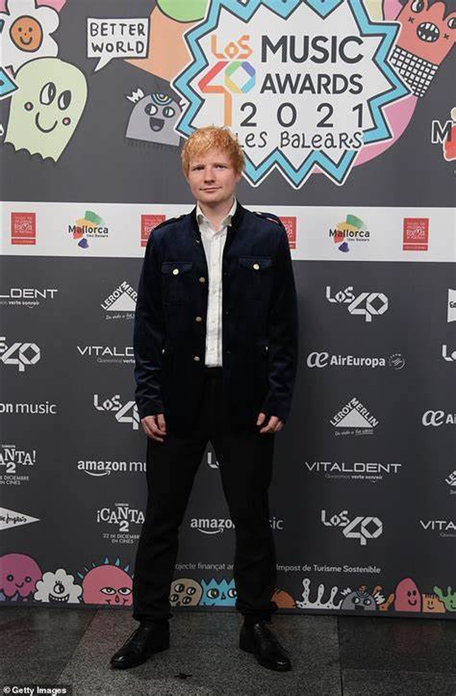 Ed Sheeran, en el 'photocall'.