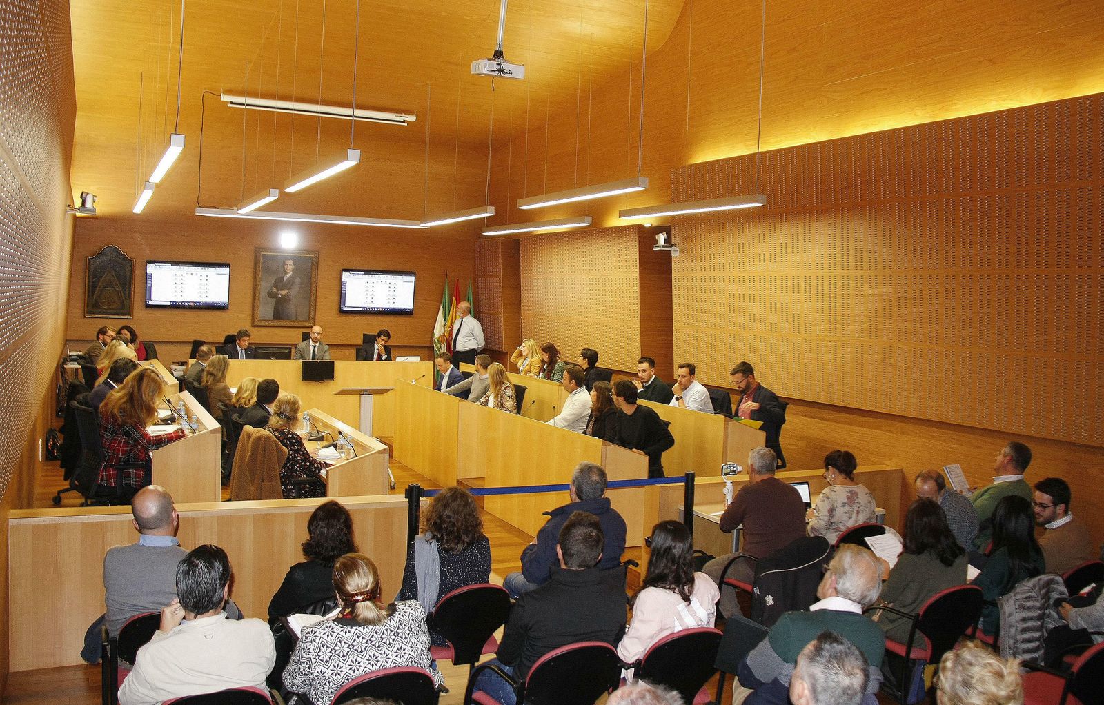 Una imagen del pleno ordinario de noviembre, celebrado en la tarde-noche de ayer.