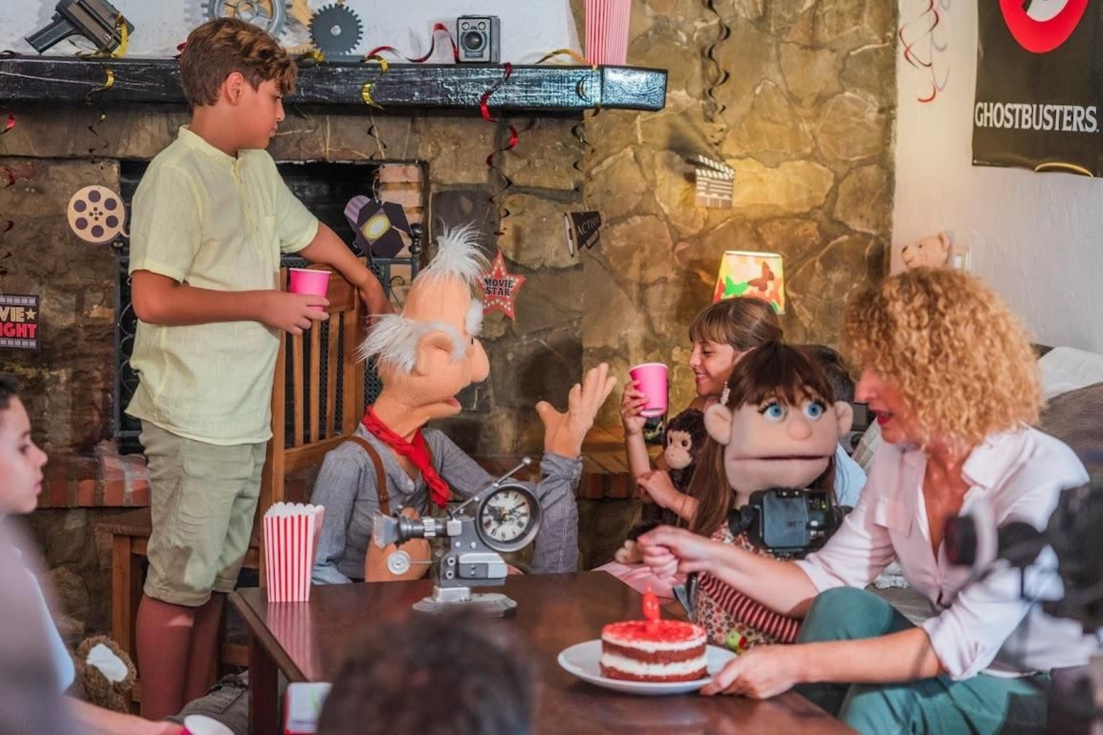 Grabación de la serie solidaria para Márgenes y Vínculos con Steve Allen, de Barrio Sésamo y Fraggle Rock