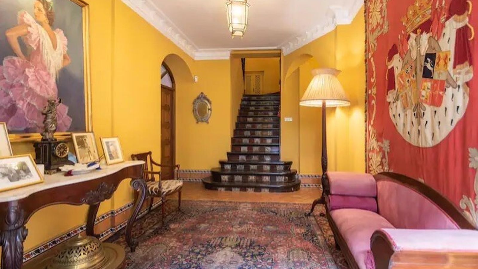 Una de las estancias de la casa palacio sita en el barrio de Santa Cruz