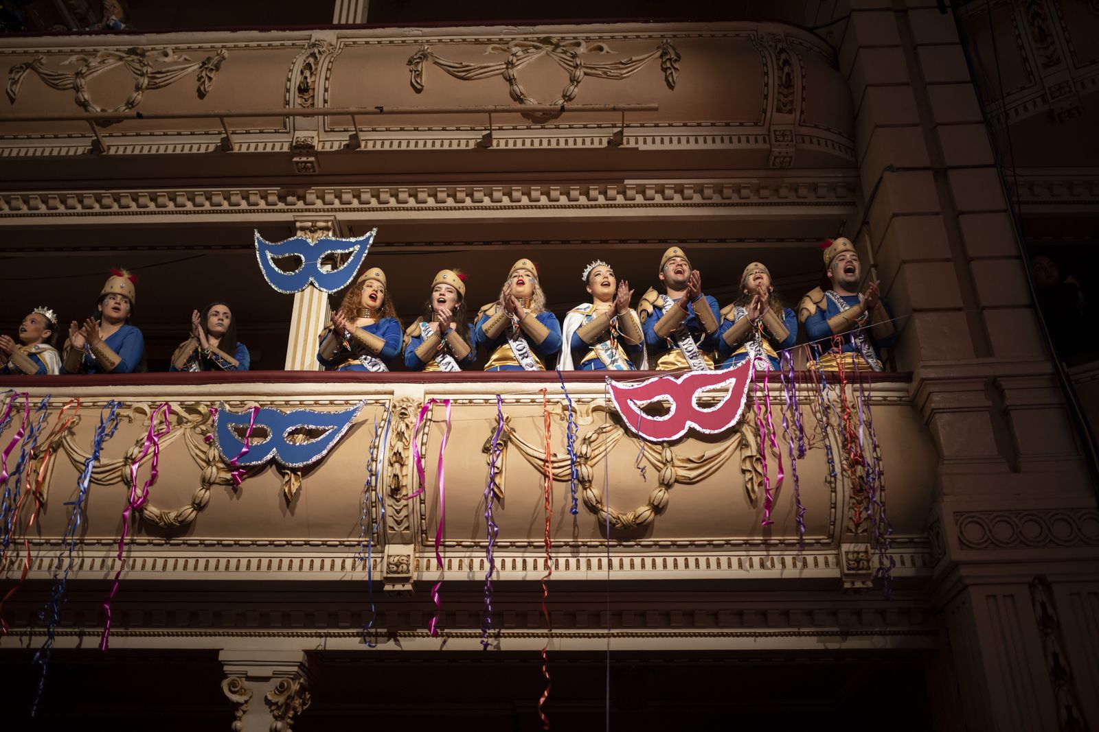 Ambiente en la final  del Carnaval Colombino