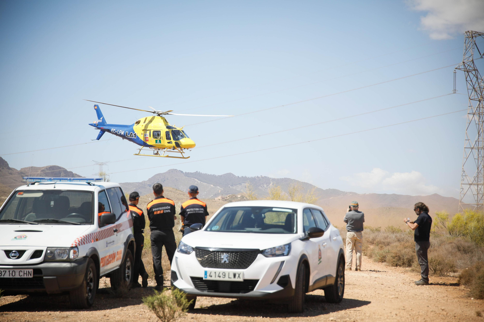 Así se ha vivido el simulacro de incendio forestal en Turre