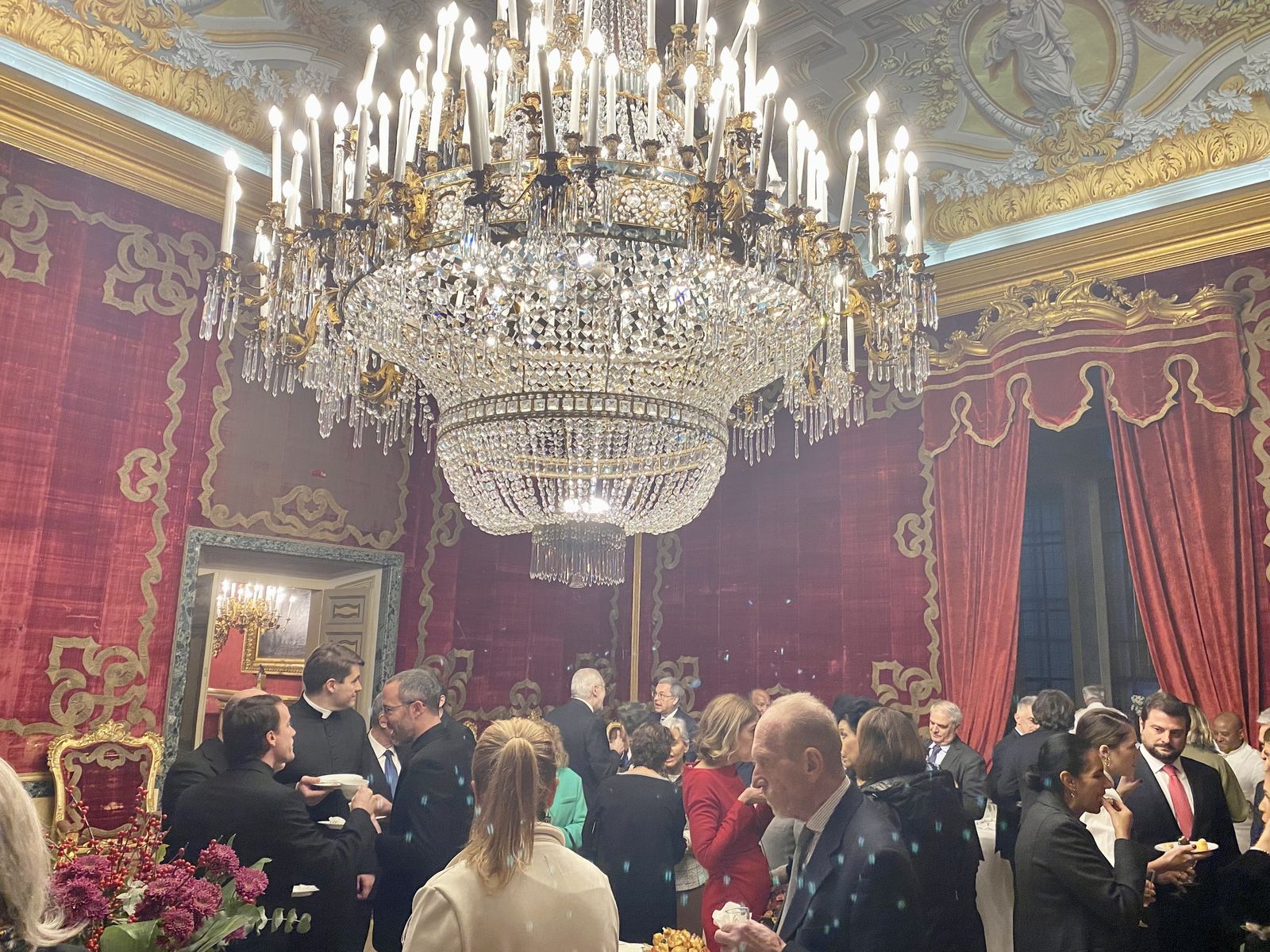 Uno de los salones del Palacio de España, en Roma, sede de la Embajada ante la Santa Sede